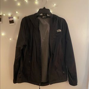 THE NORTH FACE black rain jacket